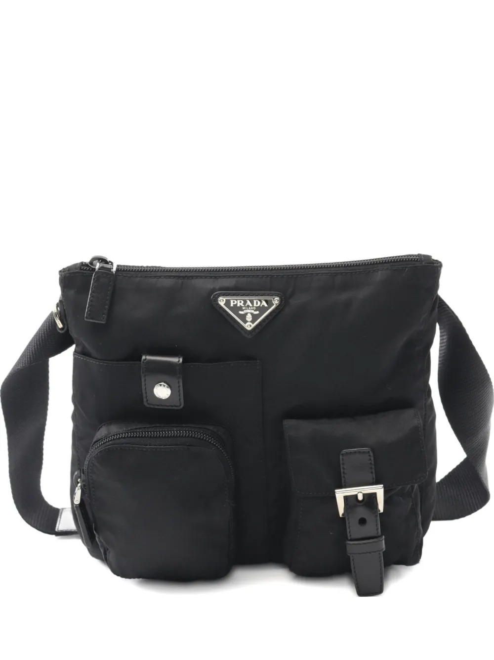 Pre-owned Prada 2010s Vela Belt Bag In Black
