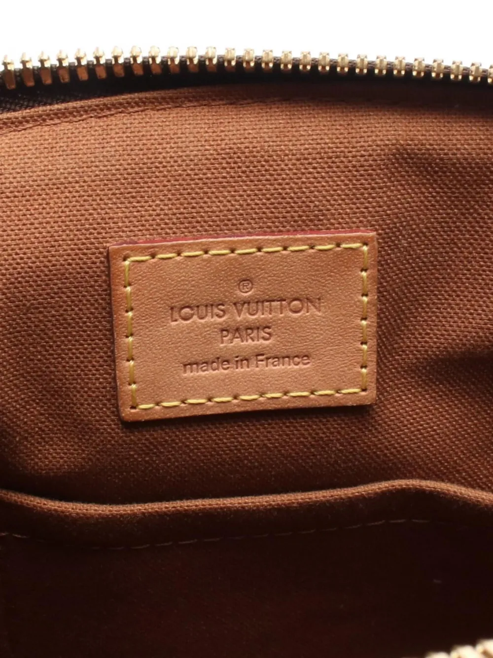Pre-owned Louis Vuitton 2010 Monogram Tivoli Pm Handbag In Brown