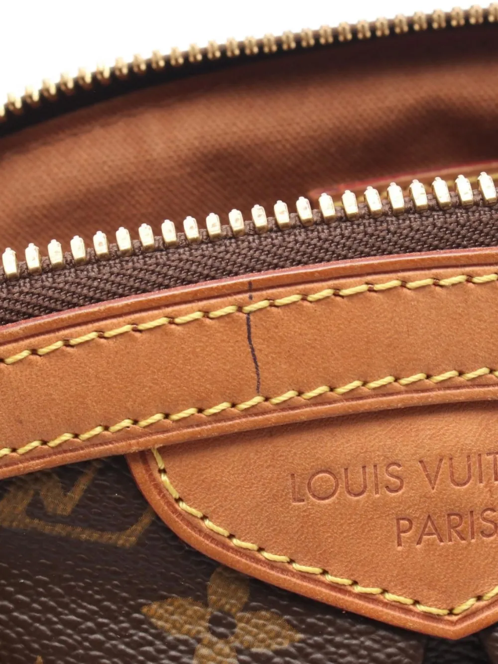 Pre-owned Louis Vuitton 2010 Monogram Tivoli Pm Handbag In Brown