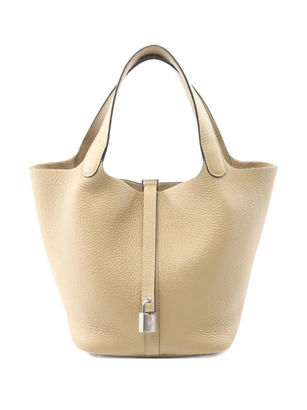 Pre-owned Hermes 2025 Picotin Lock Mm Tote Bag In Neutral