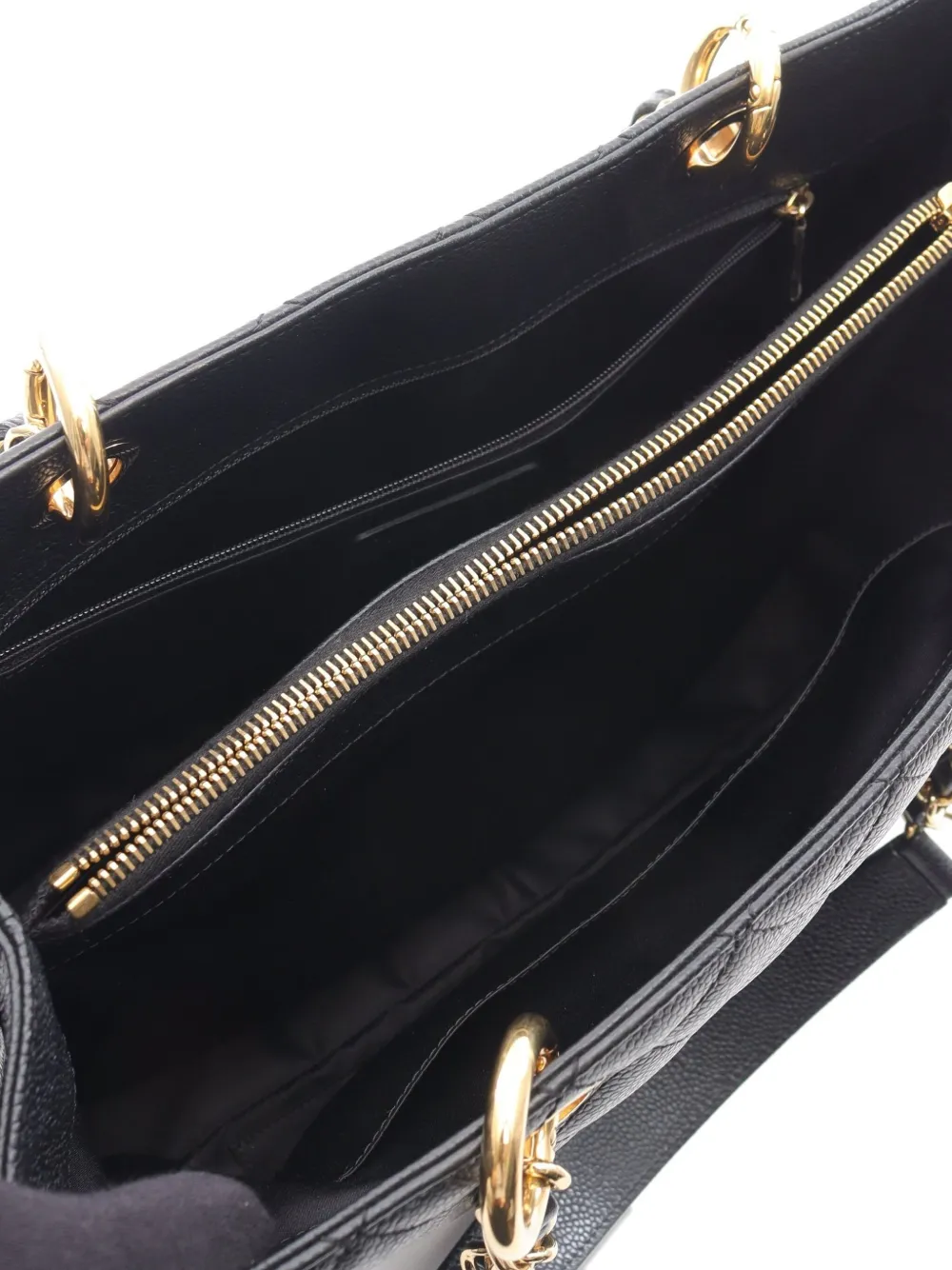 Pre-owned Chanel 2012 Grand Shopping Tote Bag In Black