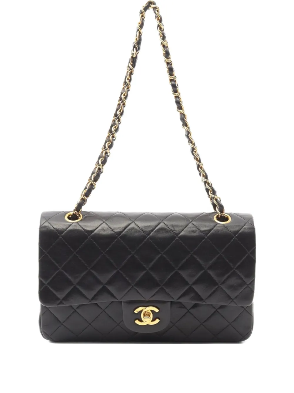 CHANEL Pre-Owned 1990s マトラッセ チェーン ショルダーバッグ - ブラック CHANEL Pre-Owned 1990s マトラッセ チェーン ショルダーバッグ - ブラック
