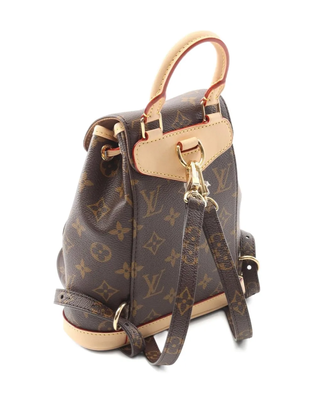 Pre-owned Louis Vuitton 2021 Mini Montsouris Backpack In Brown