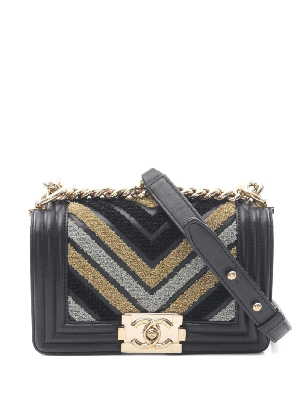 CHANEL Pre-Owned 2019 small Boy Chanel shoulder bag - Nero