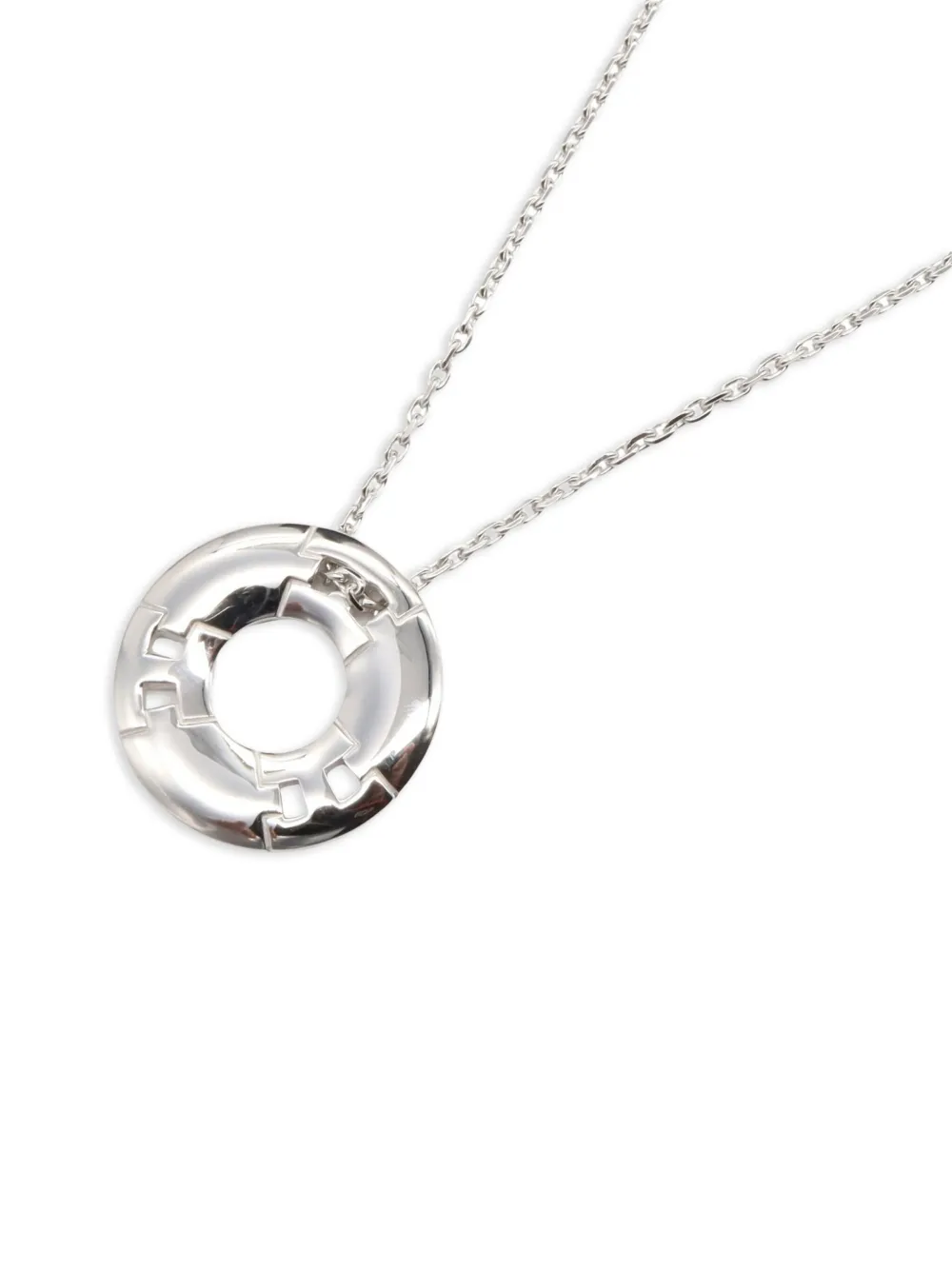 Hermès Pre-Owned 2010 18kt white gold Hercules necklace | Pre-Owned | Image 2