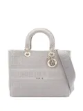 Christian Dior Pre-Owned 2000s large Lady D-Lite Cannage handbag - Grey