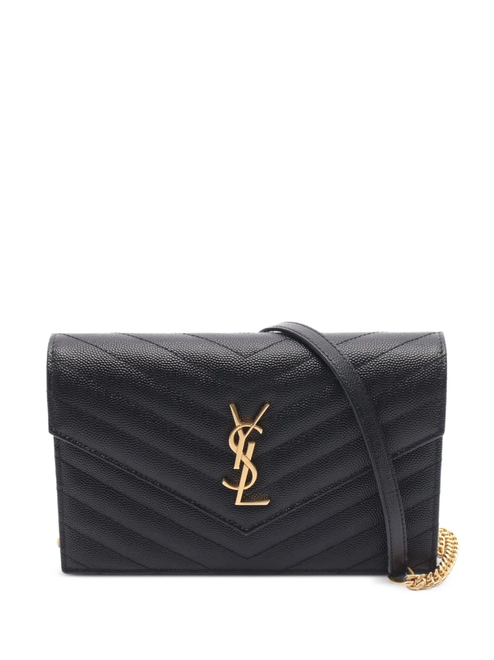 Saint Laurent Pre-Owned 2010s Cassandra chain wallet | Black | Image 1