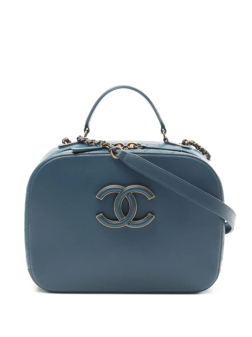 CHANEL Pre-Owned 2016-2017 ココマーク ショルダーバッグ - ブルー CHANEL Pre-Owned 2016-2017 ココマーク ショルダーバッグ - ブルー