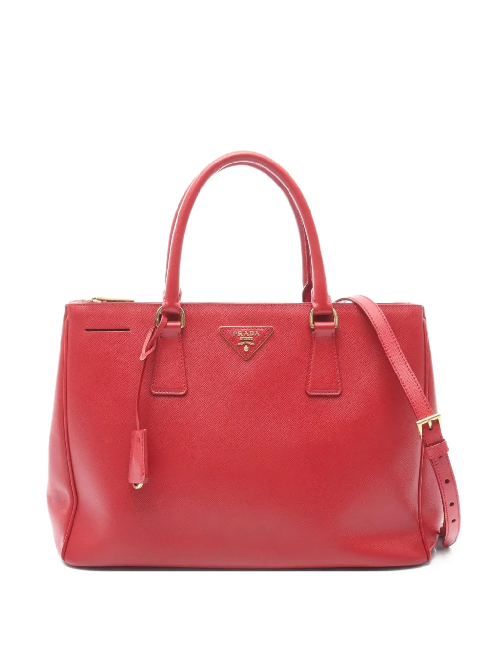 Prada Pre-Owned 2000s ガレリア サフィアーノレザー ハンドバッグ M - レッド Prada Pre-Owned 2000s ガレリア サフィアーノレザー ハンドバッグ M - レッド