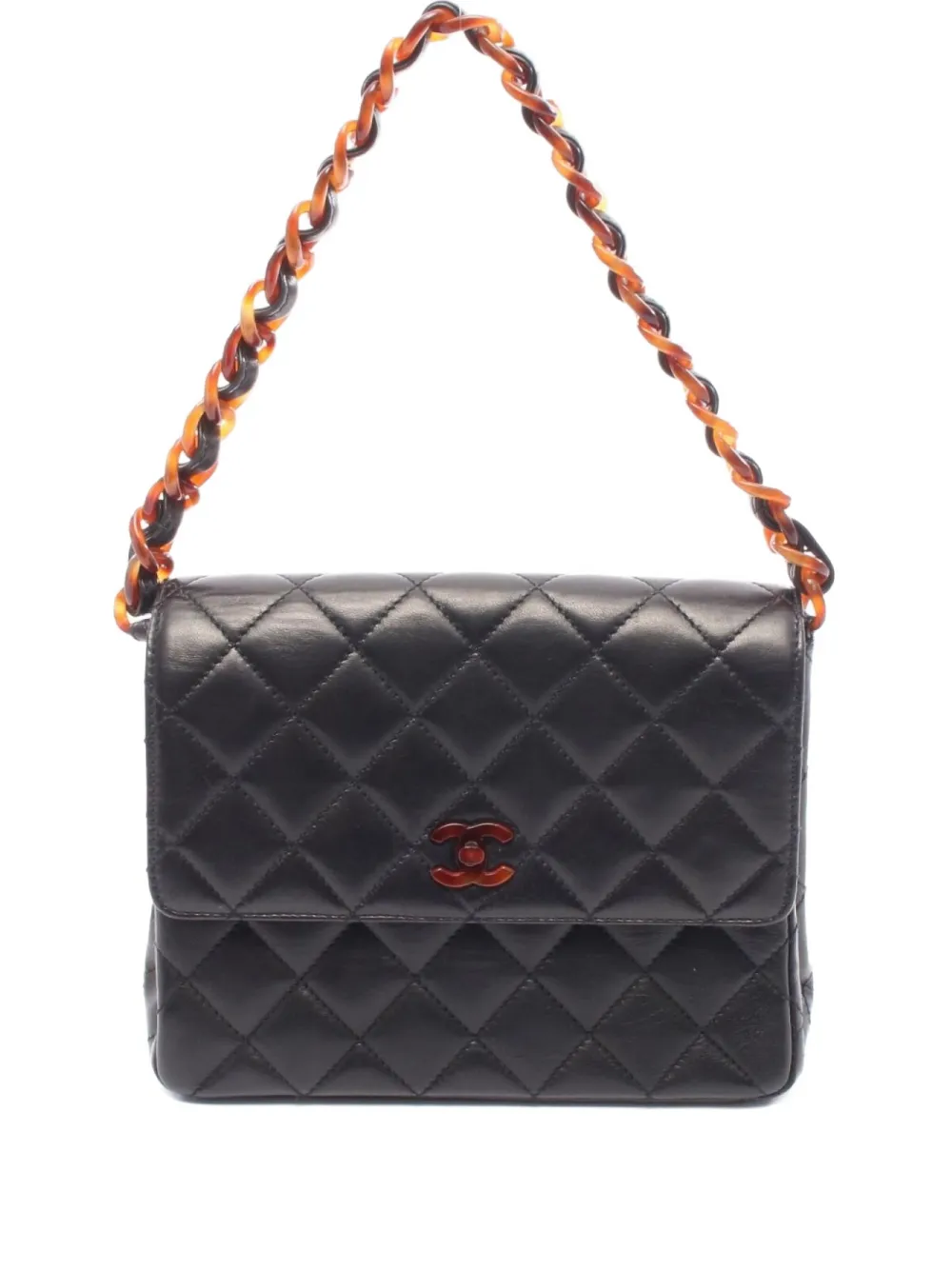 CHANEL Pre-Owned 1990s マテラッセ ハンドバッグ - ブラック CHANEL Pre-Owned 1990s マテラッセ ハンドバッグ - ブラック