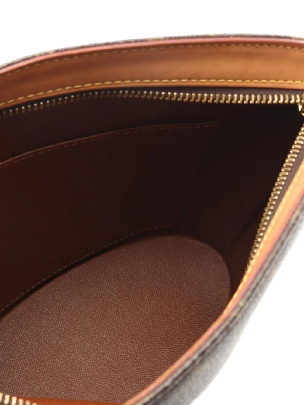 Pre-owned Louis Vuitton 2003 Druot Monogram Shoulder Bag In Brown