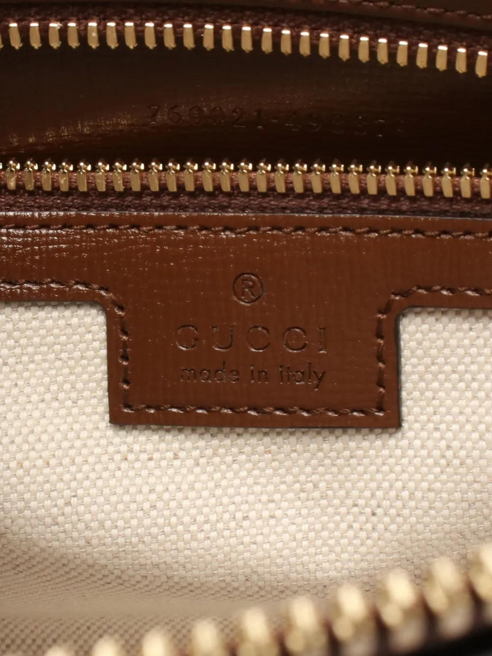 Pre-owned Gucci 2020s Gg Supreme Clutch Bag In Brown