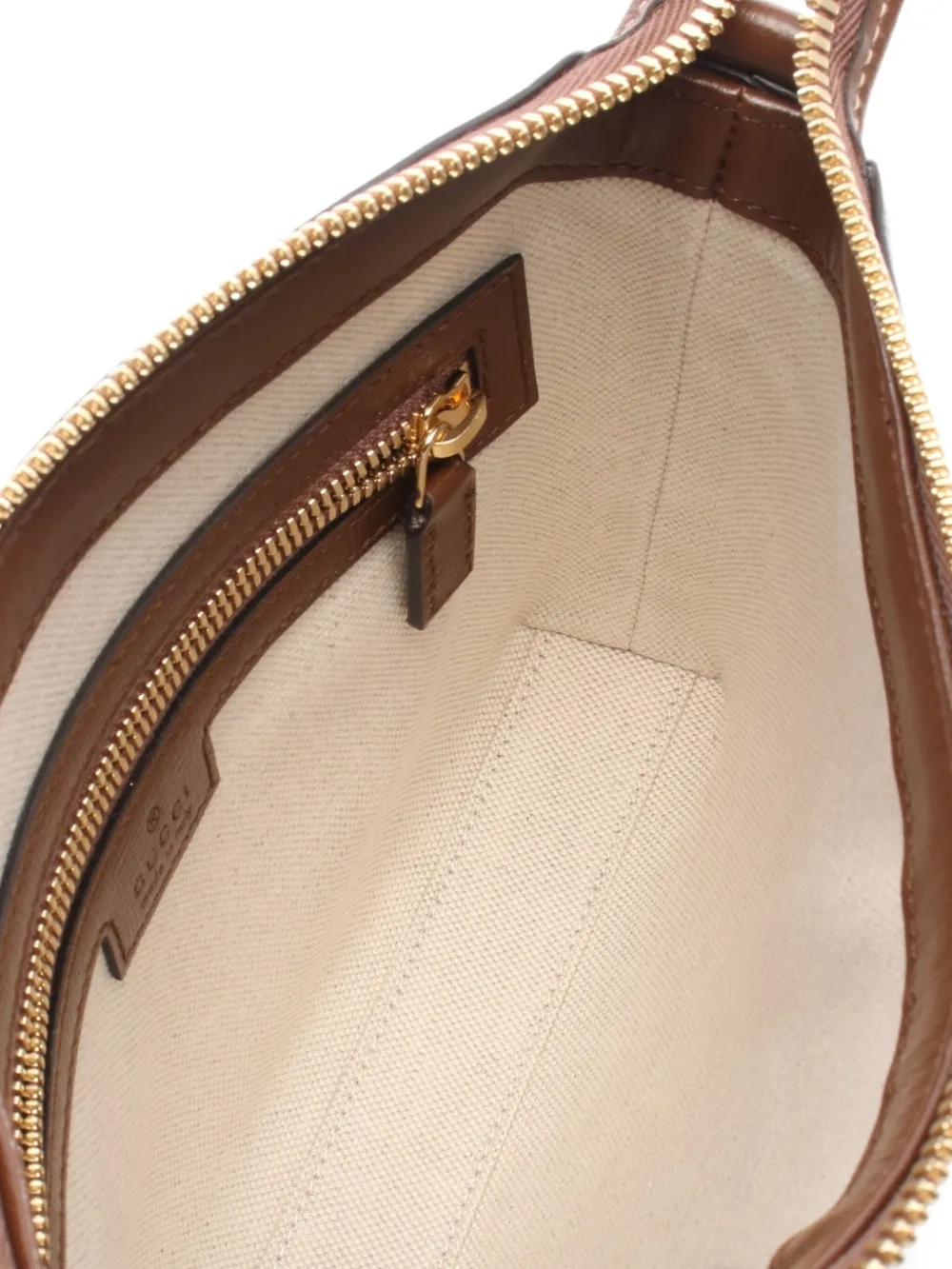 Pre-owned Gucci 2020s Gg Supreme Clutch Bag In Brown