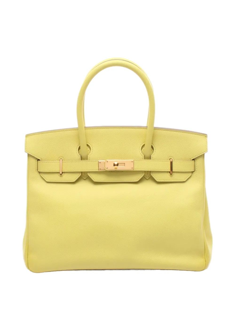 Pre-owned Hermes 2013 Birkin 30 Tote Bag In Yellow