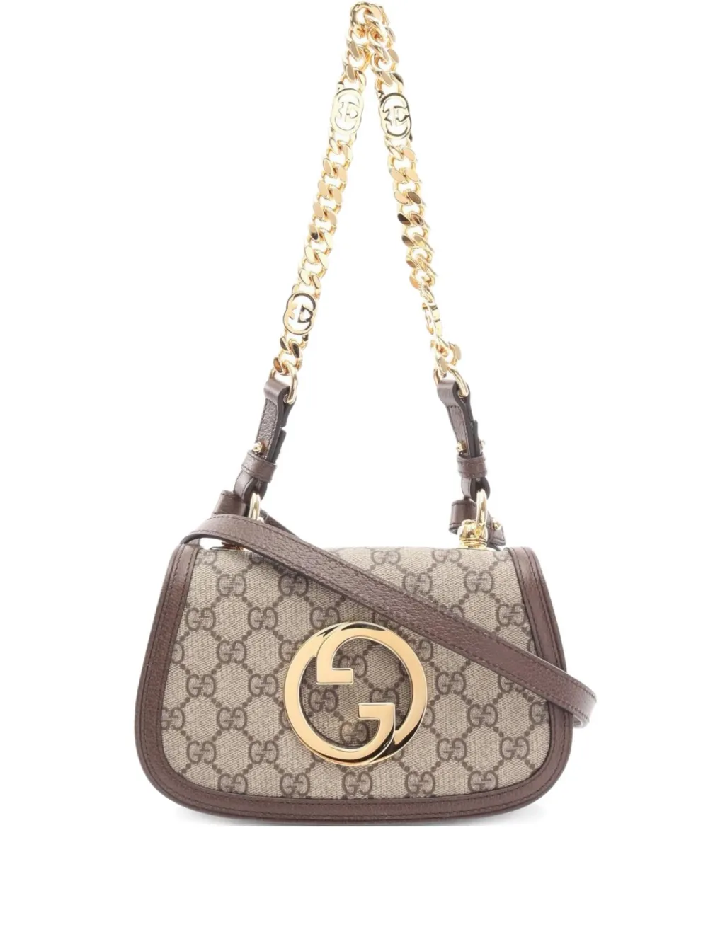 Gucci Pre-Owned 2020s mini Blondie GG Supreme shoulder bag | Neutrals | Image 1