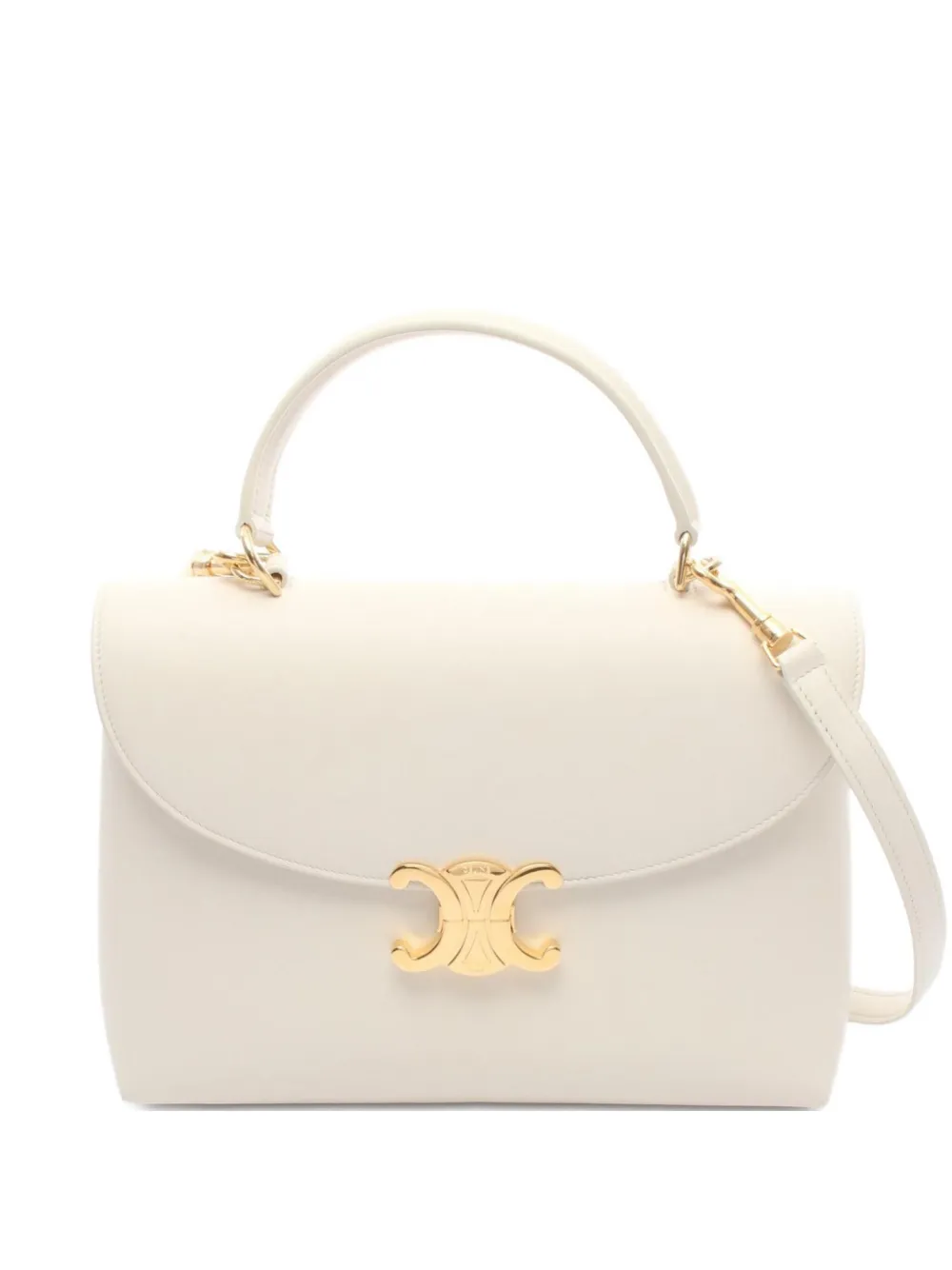 Celine Pre-Owned 2010s leather flap handbag | White | Image 1