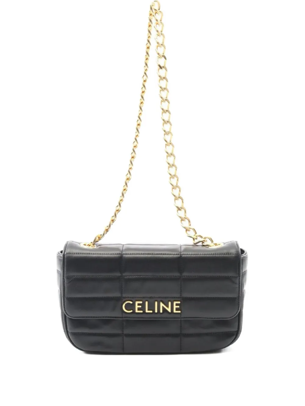 Celine Pre-Owned 2010 quilted chain shoulder bag | Black | Image 1