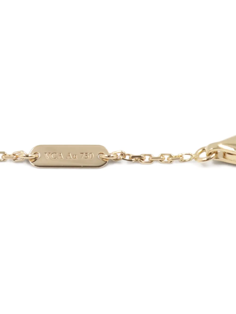 Pre-owned Van Cleef & Arpels 2010s 18k Yellow Gold Alhambra Necklace