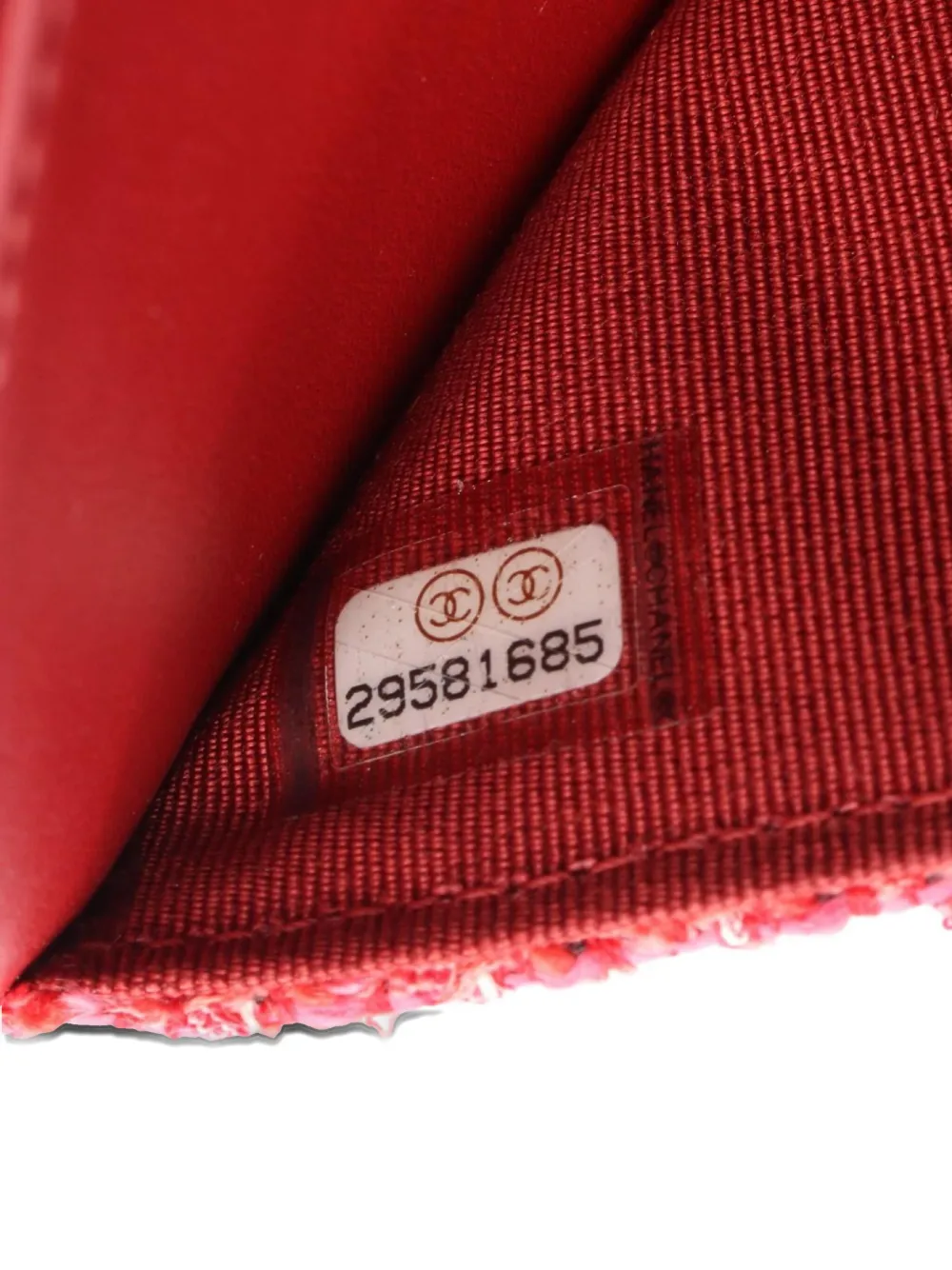 Pre-owned Chanel 2019 2.55 Matelassé Chain Wallet In Red