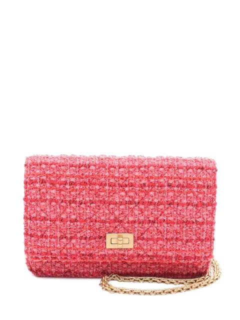 CHANEL Pre-Owned 2019 2.55 matelassé chain wallet