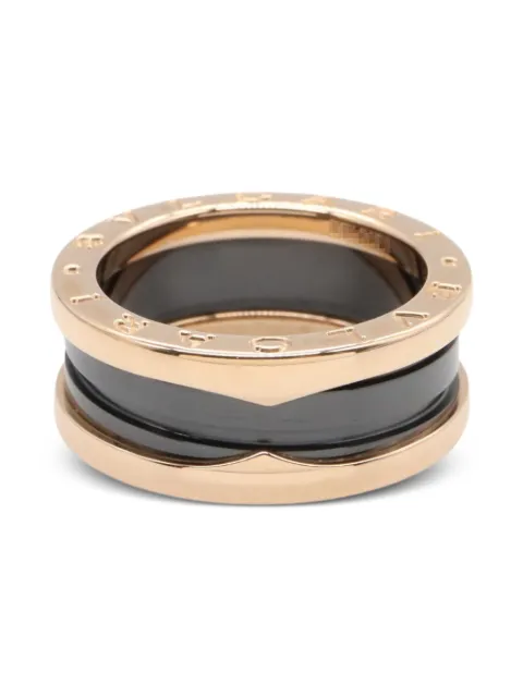 Bvlgari Pre-Owned 18K rose gold ceramic ring