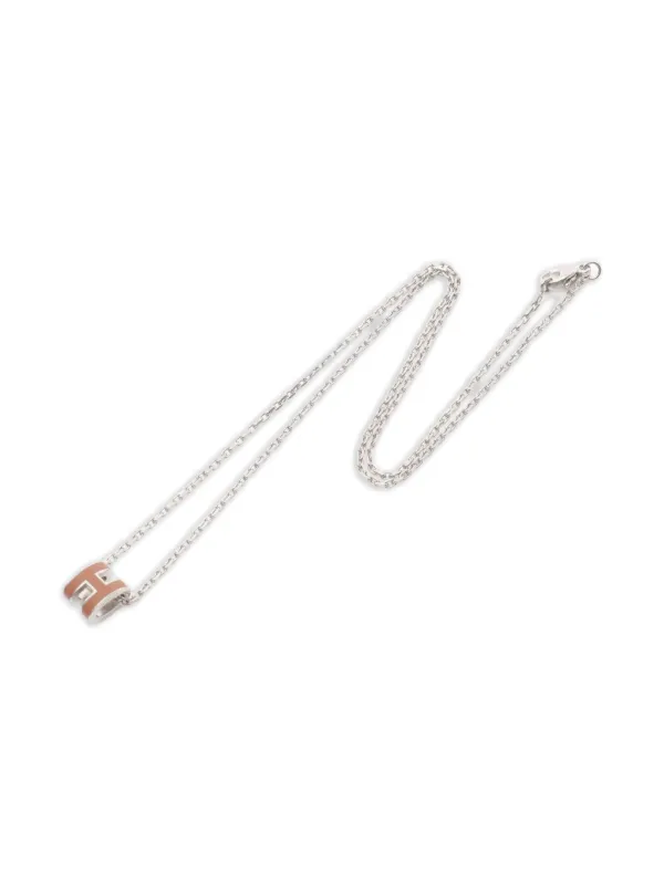 Hermès Pre-Owned 2010s Mini Pop H Necklace Silver