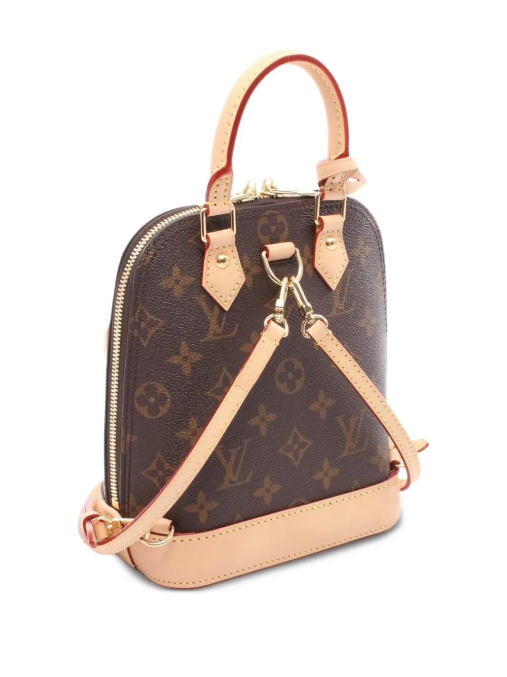 Pre-owned Louis Vuitton 2010s Monogram Alma Backpack In Brown
