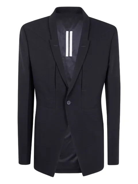 Rick Owens single-button wool jacket