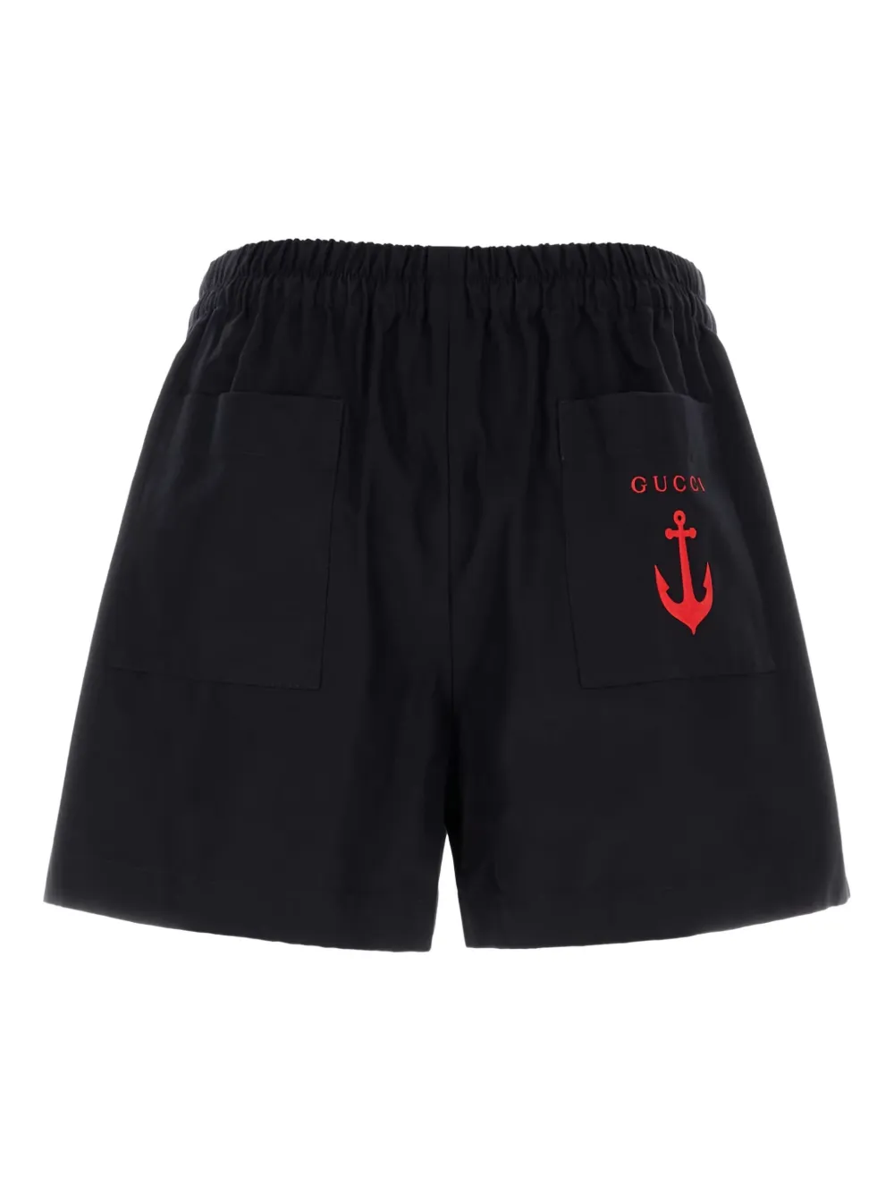 Gucci Shorts met elastische taille - Zwart