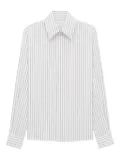 Saint Laurent striped button shirt - Grey