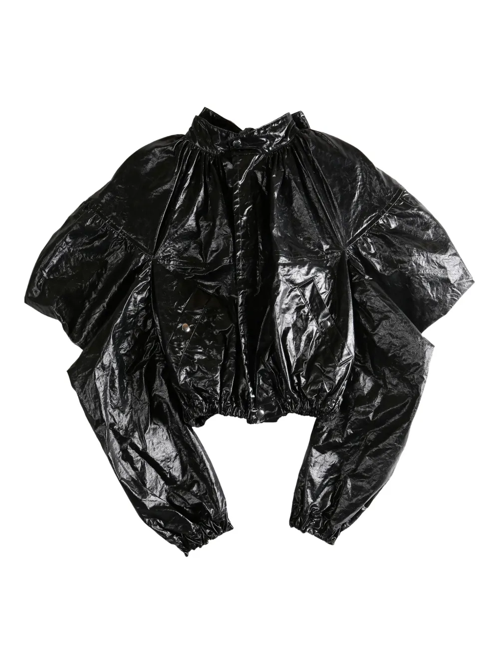 Comme des Garçons TAO balloon-sleeve cropped jacket | Black | Image 1
