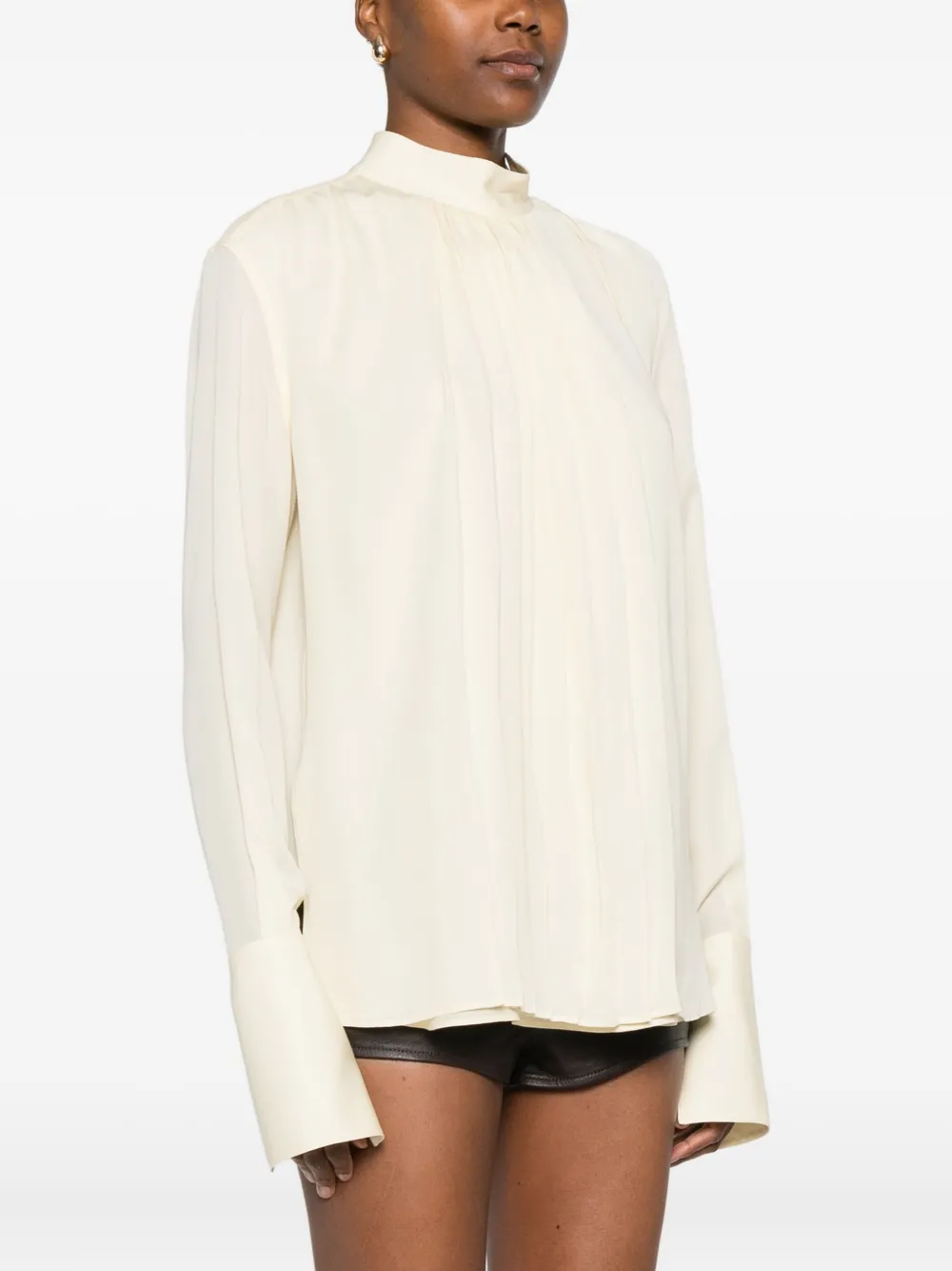 TOM FORD Top met hoge hals Beige