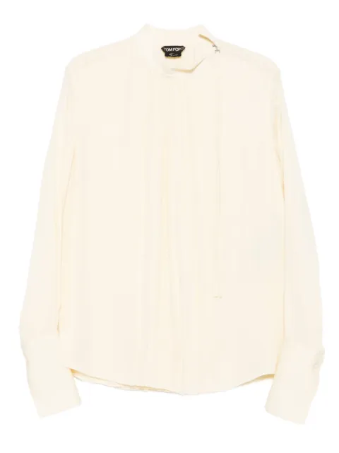 TOM FORD pleated high-neck top