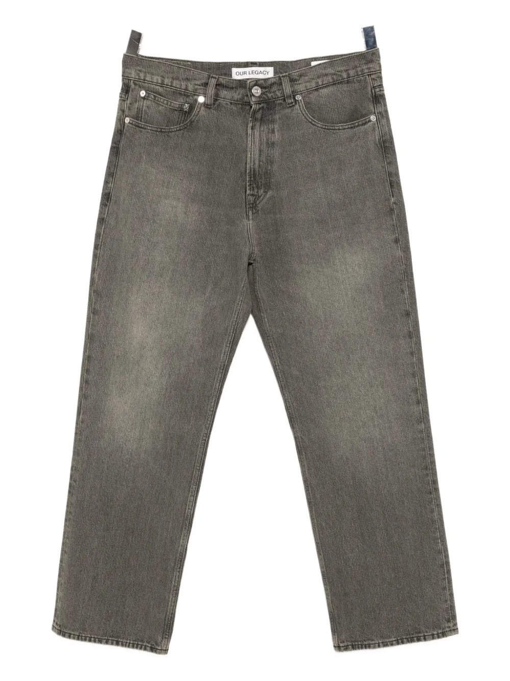 Our Legacy Third Cut Straight-leg Jeans In Gray