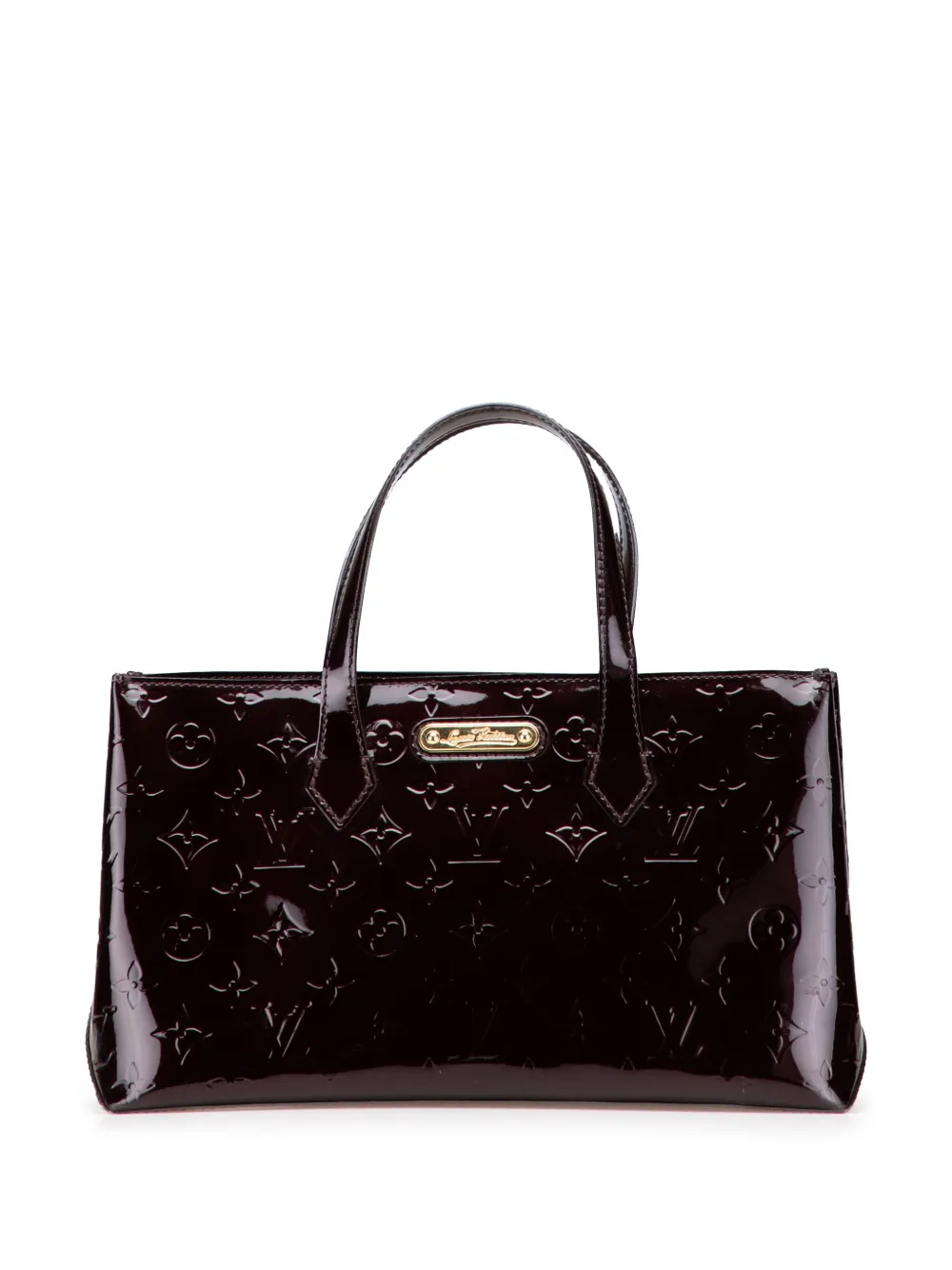 Louis Vuitton Pre-Owned 2010 モノグラム ヴェルニ ウィルシャー PM ハンドバッグ - パープル Louis Vuitton Pre-Owned 2010 モノグラム ヴェルニ ウィルシャー PM ハンドバッグ - パープル