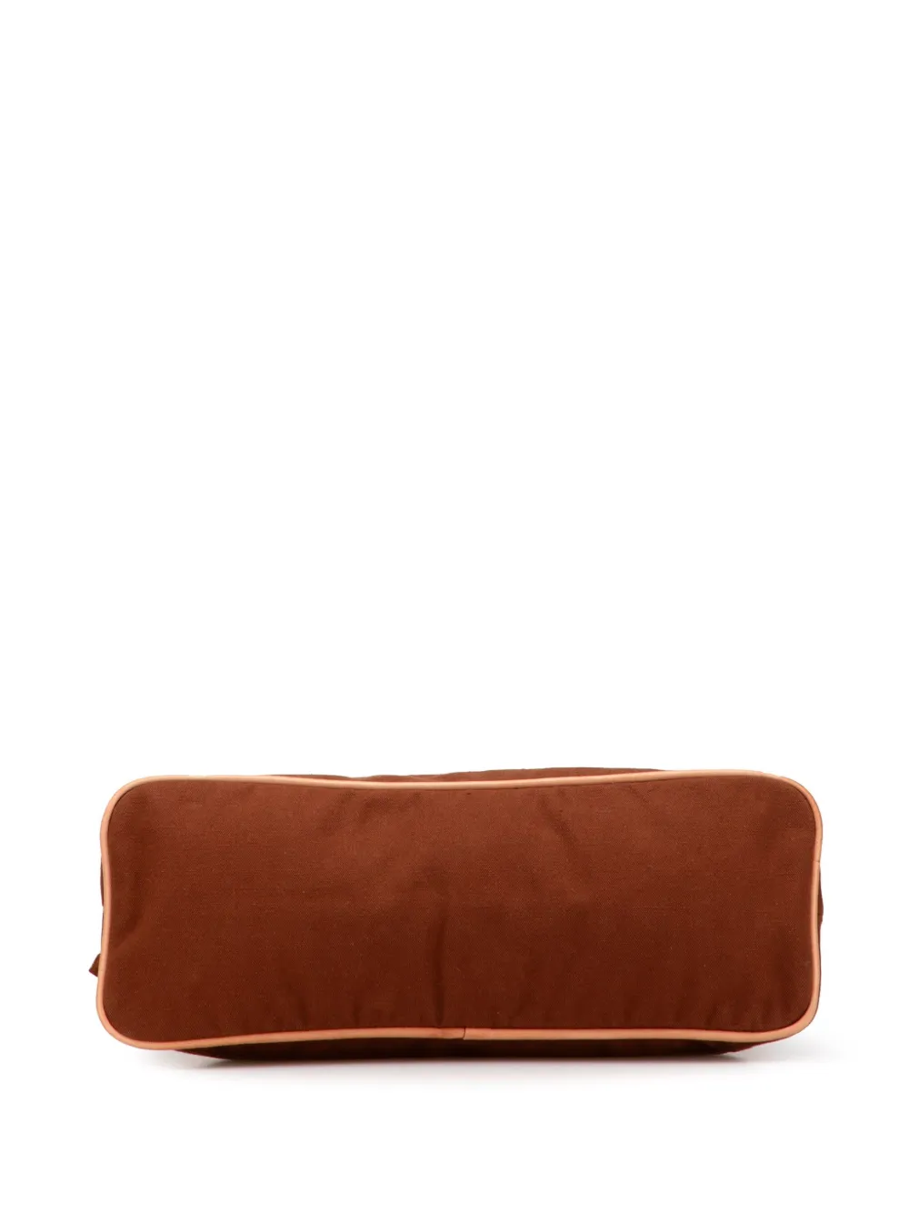 Pre-owned Hermes 2000-2015 Toile Bolide Trousse De Voyage Pouch Gm Vanity Bag In Brown