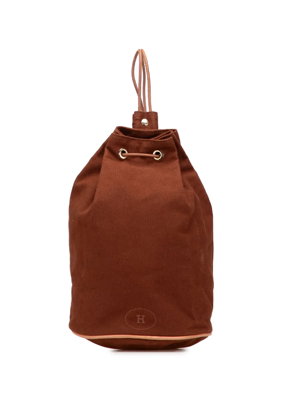 Hermès Pre-Owned 1990-2015 Canvas Polochon Mimile backpack - ブラウン Hermès Pre-Owned 1990-2015 Canvas Polochon Mimile backpack - ブラウン