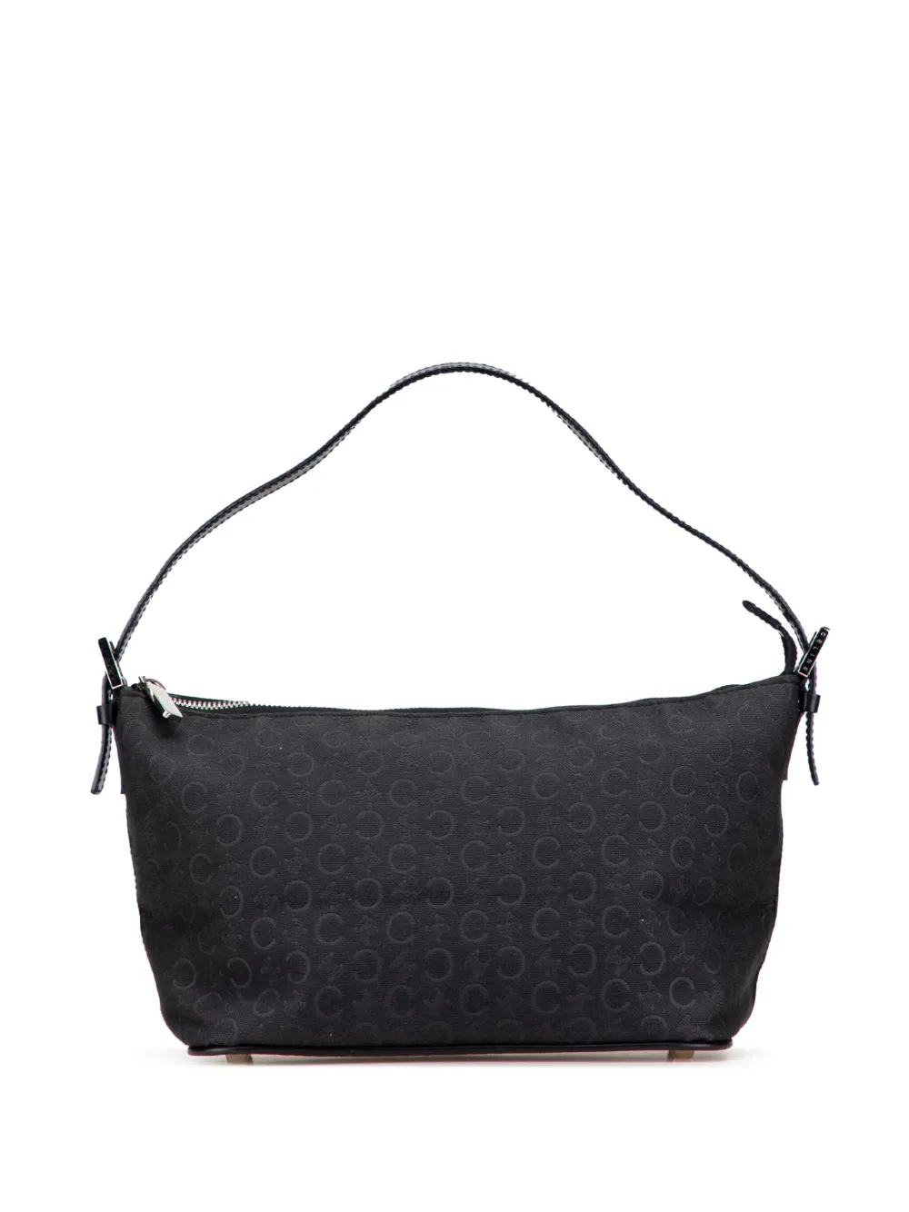 Céline Pre-Owned 2012 C マカダム キャンバス ショルダーバッグ - ブラック Céline Pre-Owned 2012 C マカダム キャンバス ショルダーバッグ - ブラック