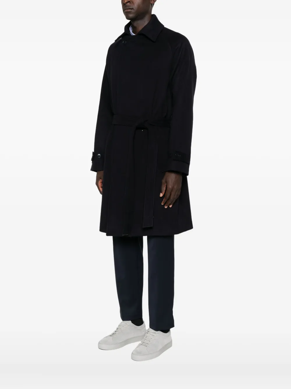 Costumein Jas met ceintuur Blauw