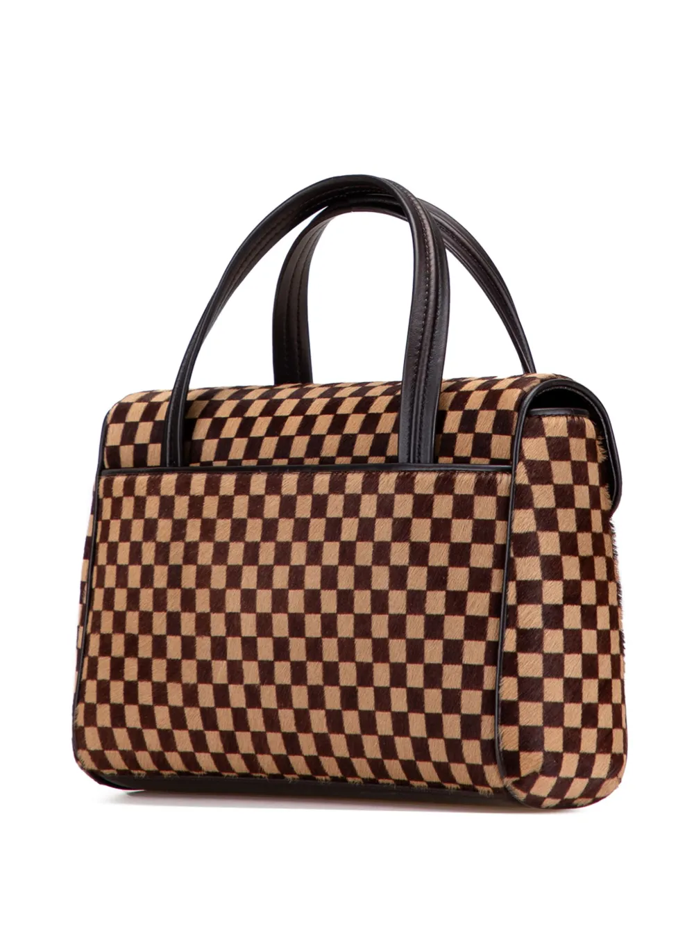 Pre-owned Louis Vuitton 2004 Damier Sauvage Lionne Handbag In Brown