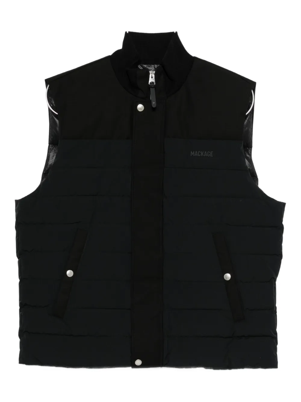 Mackage Quilted-sleeveless Waistcoat In Black