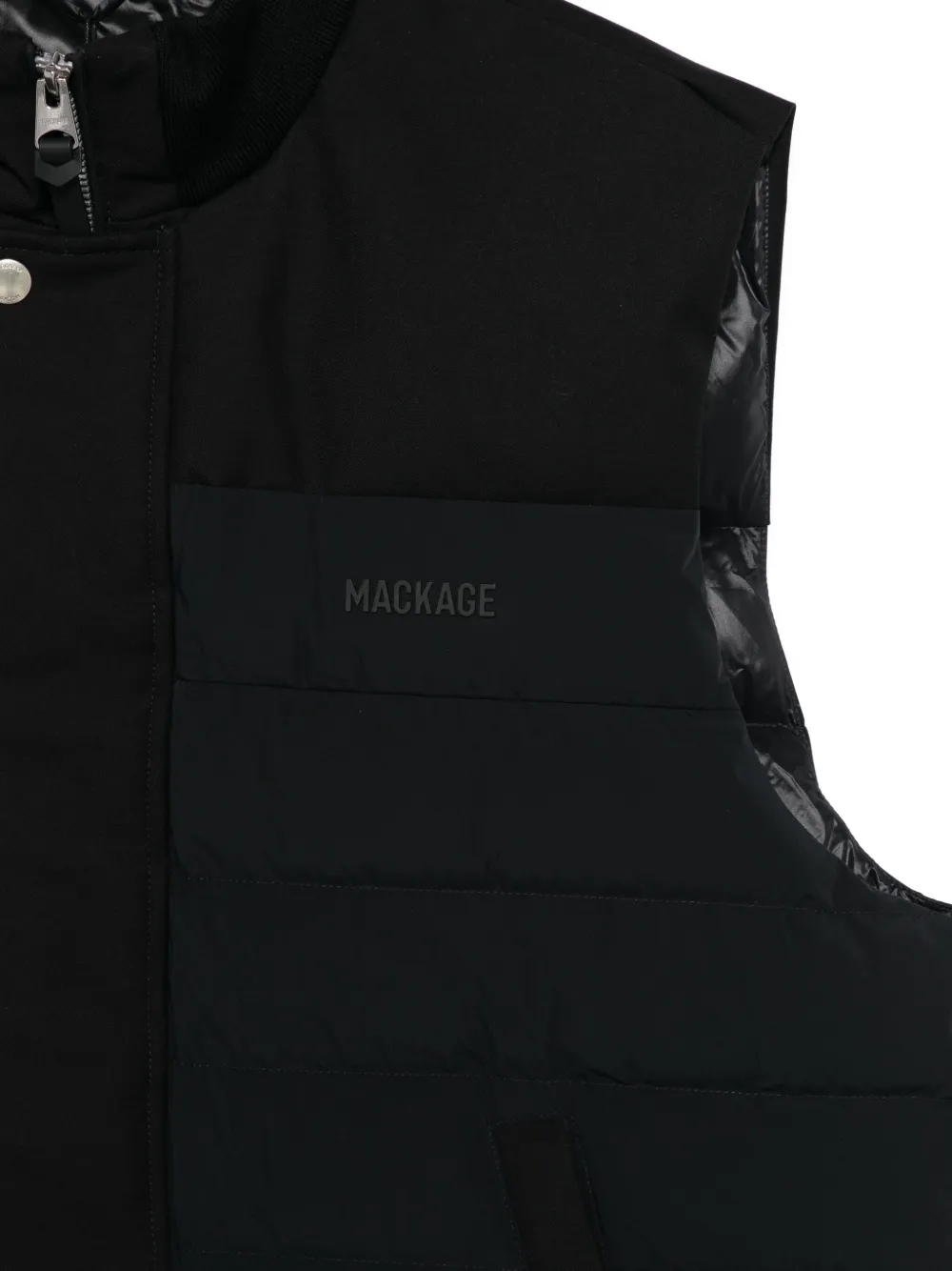Mackage Gewatteerd mouwloos gilet Zwart