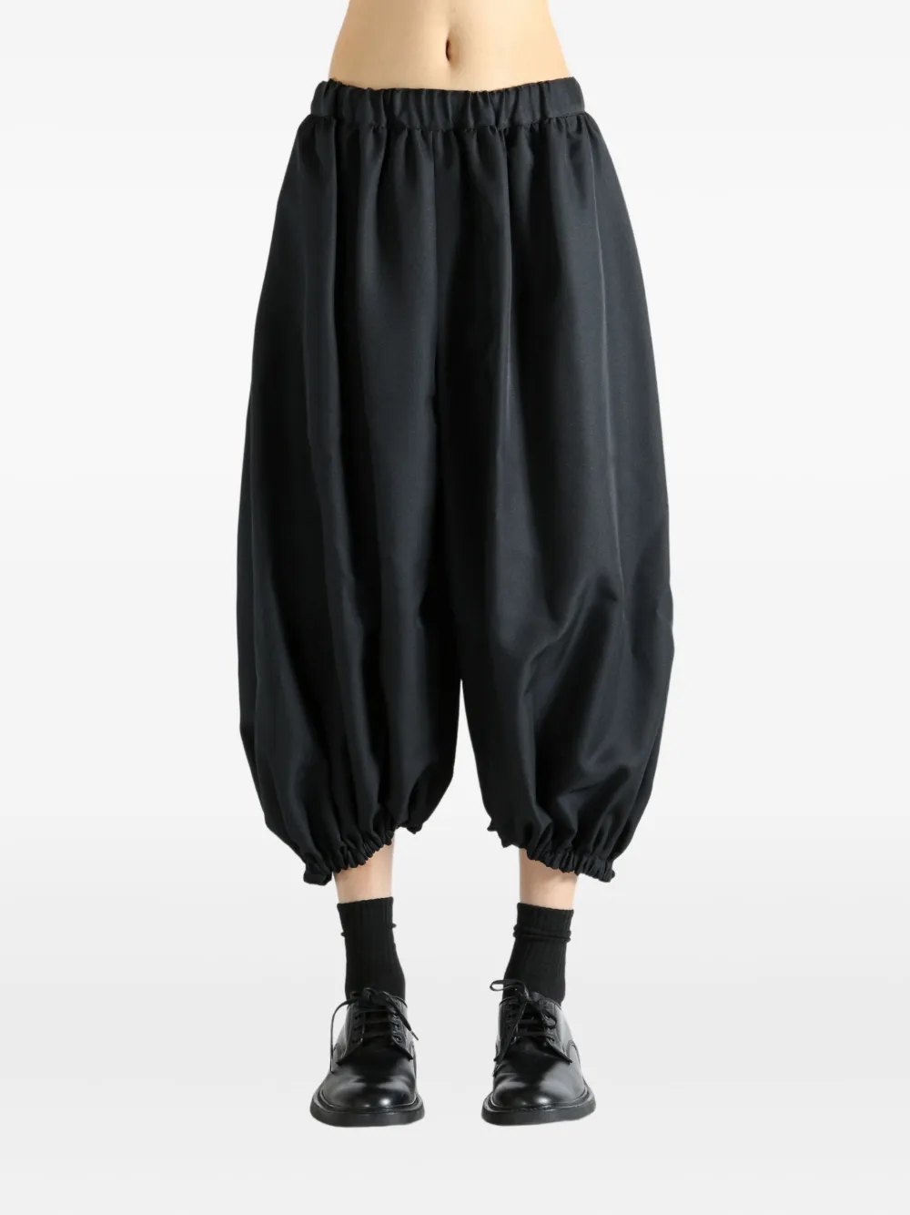 Comme Des Garçons Elastic-waist Balloon Trousers In Black