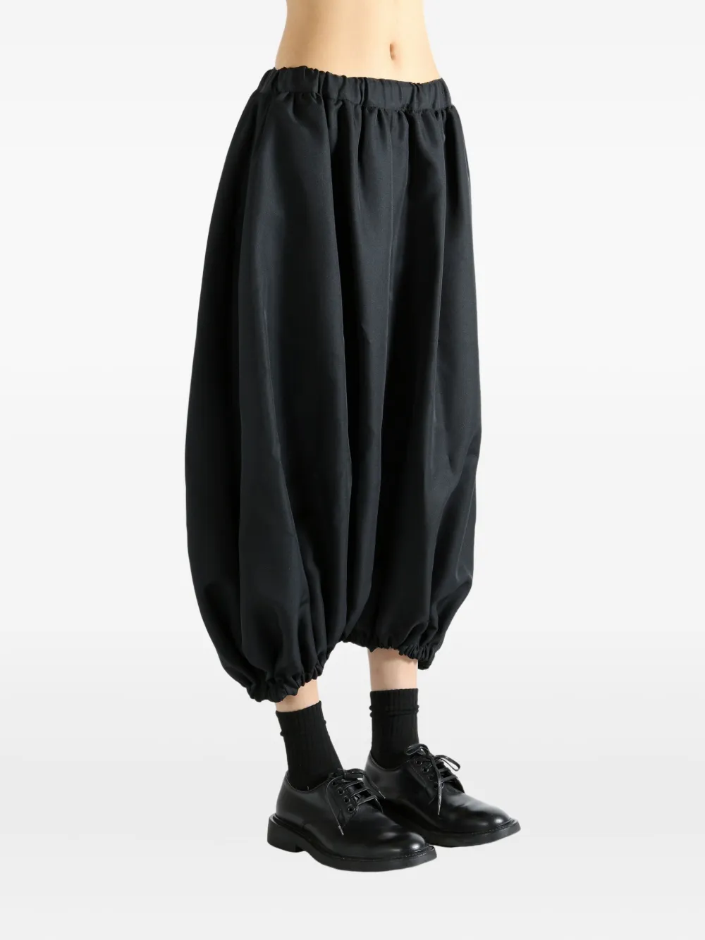 Comme Des Garçons Elastic-waist Balloon Trousers In Black