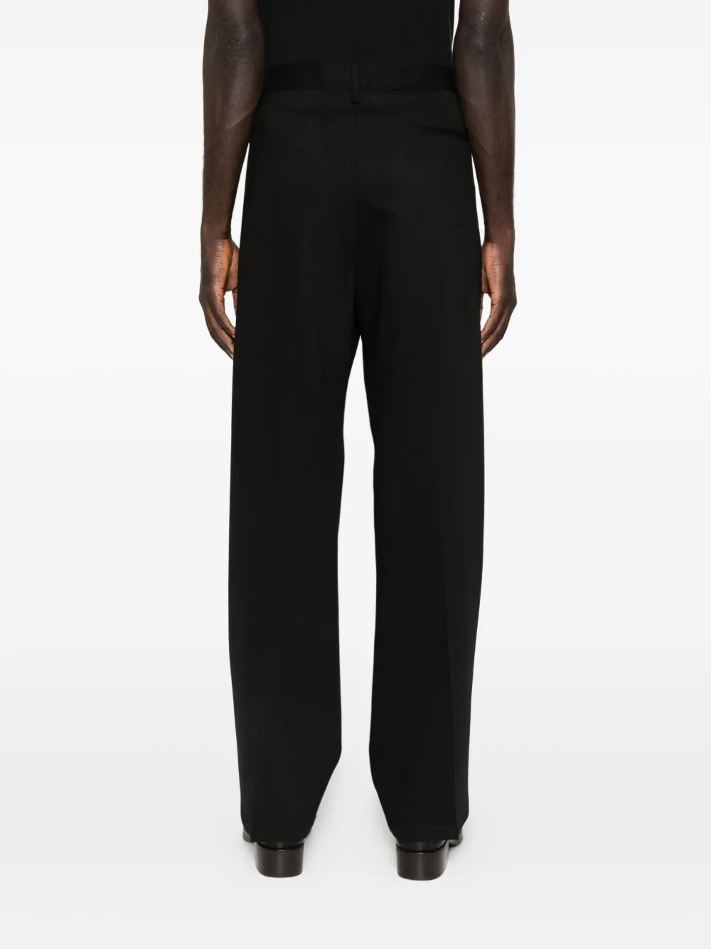 Costumein Broek met geplooide voorkant Zwart