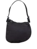 Fendi Pre-Owned 2000-2010 Zucchino Canvas Oyster shoulder bag - Black