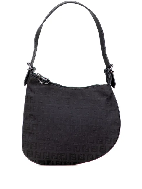 Fendi Pre-Owned 2000-2010 Zucchino Canvas Oyster shoulder bag