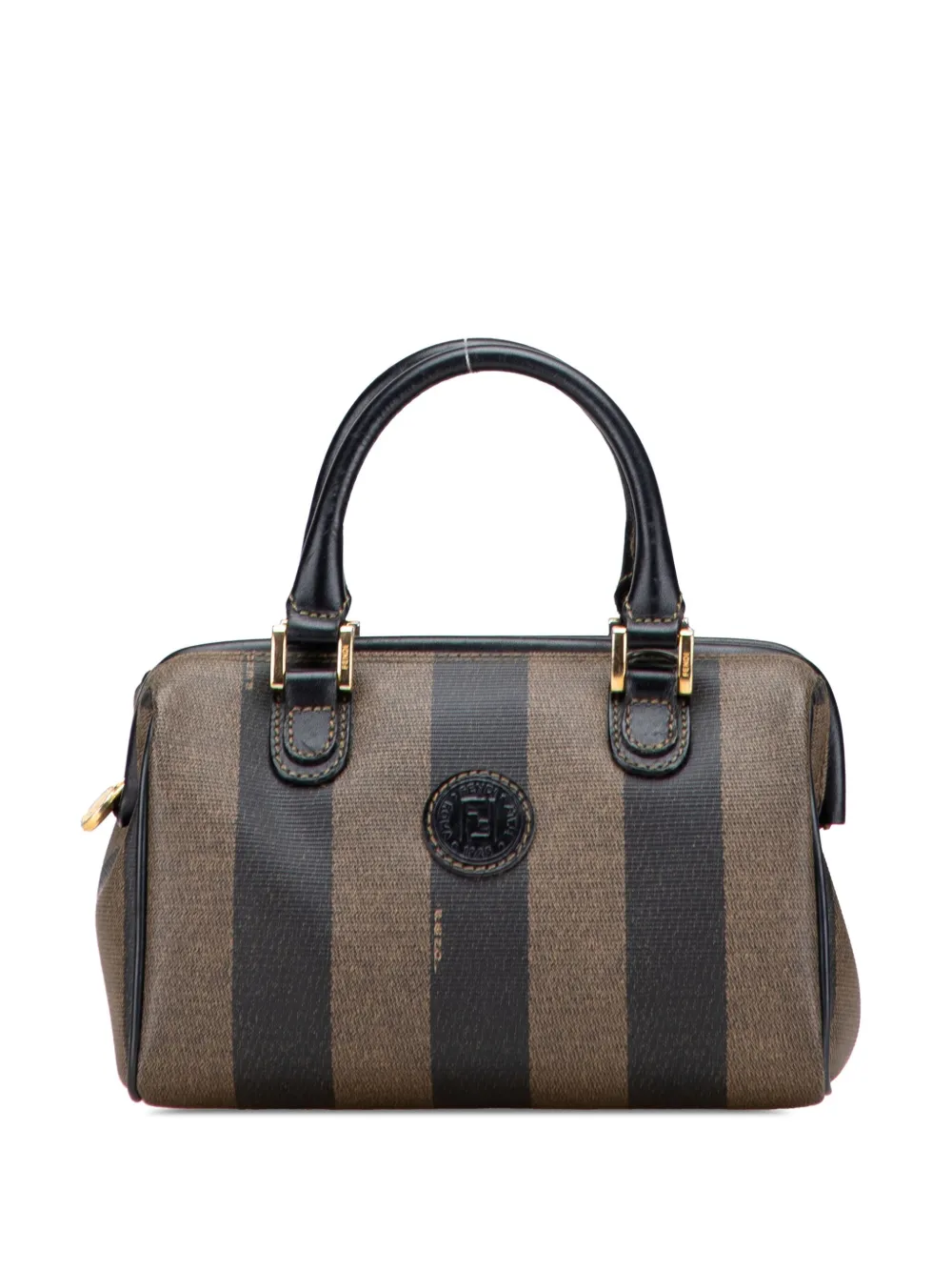 Fendi Pre-Owned 20th Century ペカン コーテッドキャンバス ボストンバッグ - ブラウン Fendi Pre-Owned 20th Century ペカン コーテッドキャンバス ボストンバッグ - ブラウン