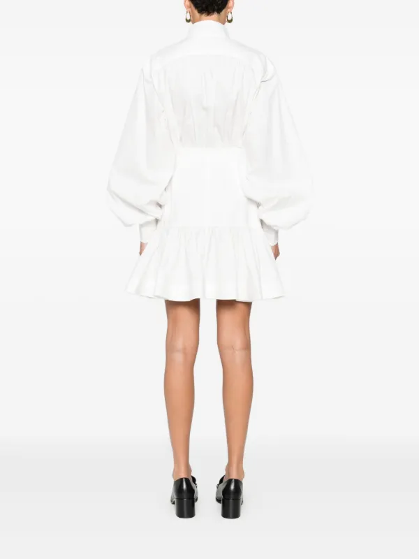 zimmerman white mini dress zimmerman white mini dress Zimmermann White Embroidered Longsleeve Dress, size 2