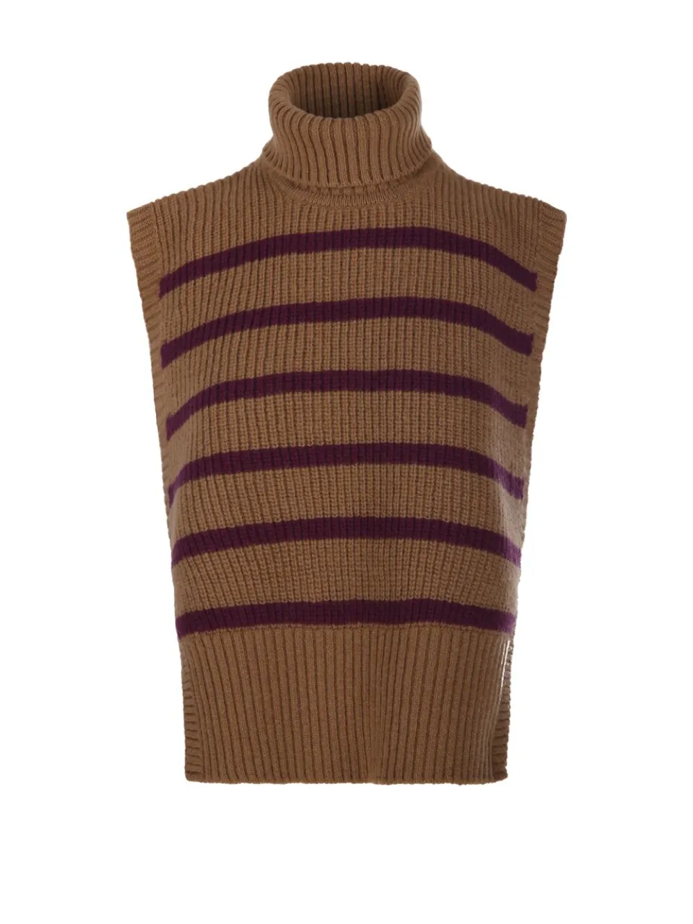 DAVANTINO Canotta a righe - Marrone